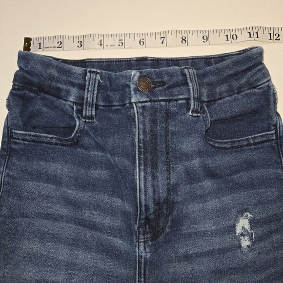 American Eagle Next Level Stretch Womens Jegging Distressed 00 Skinny Jeans 2285 - Picture 2 of 13